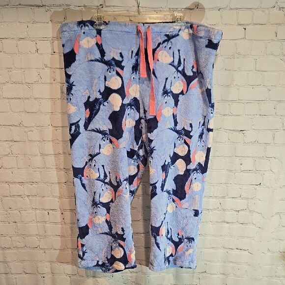 Disney Eeyore Plus Size 2x Fleece Pajama Pants - Picture 1 of 8